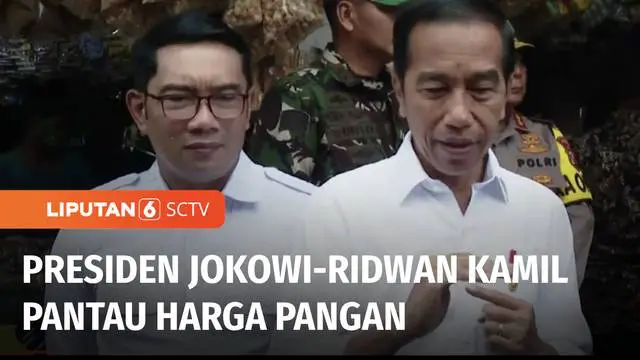 Presiden Jokowi mengecek stabilitas harga bahan pokok saat libur natal dan tahun baru. Dari hasil peninjauannya bersama Gubernur Jawa Barat, Ridwan Kamil, harga bawang merah dan daging sapi mengalami kenaikan.