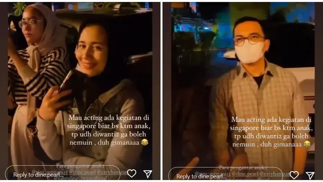 6 Potret Sahrul Gunawan Ikut Antar Anak Dine Mutiara Pergi Karyawisata, Makin Dekat
