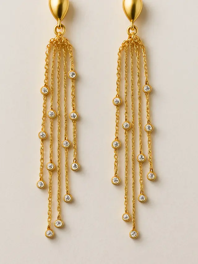 Model Anting Emas yang Cocok untuk Wajah Bulat (Foto: ChatGPT)