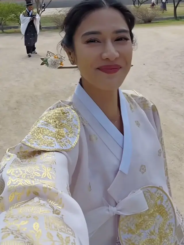 Dian Sastrowardoyo di Korea Selatan. [@therealdisastr]