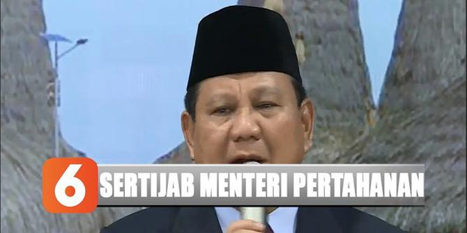Pidato Prabowo di Sertijab Menteri Pertahanan