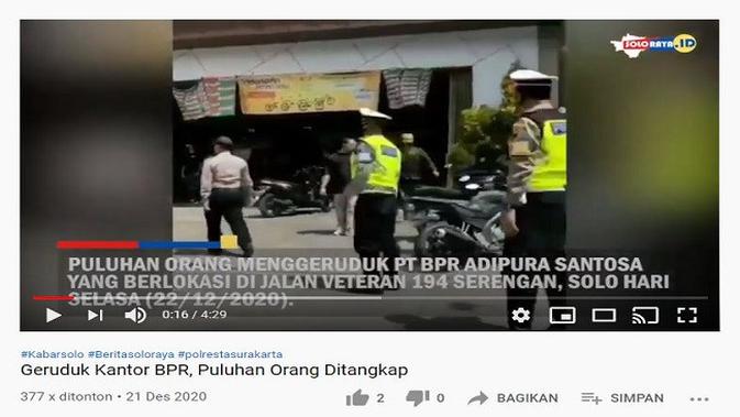 Gambar Tangkapan Layar Video dari Channel YouTube SOLORAYA ID