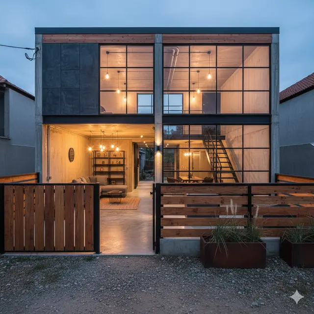 Model Rumah Kecil tapi Luas dengan Pagar Lisplang (Foto: Gemini AI)