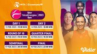 Jadwal Lengkap WTA 500 Qatar TotalEnergies Open 2023 Siaran Vidio, 14-18 Februari