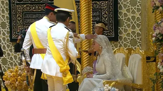 Duduk di Samping Ratu Bhutan, Jokowi Saksikan Pangeran Abdul Mateen dan Anisha Rosnah Bersanding di Singgasana Emas