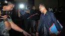 Hakim PTUN Medan Tripeni Irianto Putro usai menjalani sidang lanjutan dengan agenda pembacaan pledoi, Jakarta, Kamis (26/11/2015). Tripeni mengaku berniat mengembalikan uang suap OC Kaligis tetapi belum sempat karena sibuk. (Liputan6.com/Helmi Afandi)