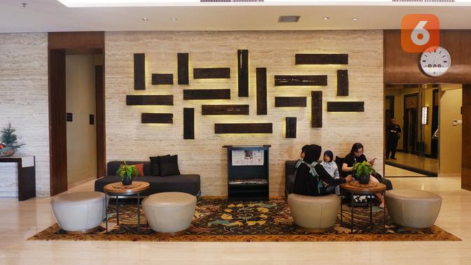Lobby eL Hotel Royale Jakarta, Kelapa Gading. (Liputan6.com/Asnida Riani)