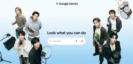 Kolaborasi Gemini dan BTS. (Gemini)
