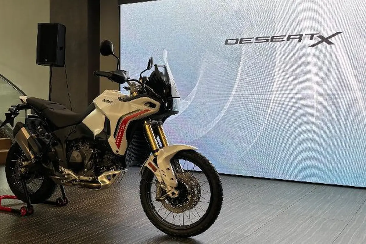 Ducati DesertX V2 Mengaspal di Indonesia, Harga Belum Terungkap (Arief A/Liputan6.com)