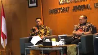 Direktur Lelang Direktorat Jenderal Kekayaan Negara (DJKN) Kementerian Keuangan (Kemenkeu) Joko Prihanto dalam Media Briefing DJKN: Capai Rp44,3 Triliun, DJKN Pecahkan Rekor Nilai Transaksi Lelang di Jakarta Pusat, Kamis (25/1/2024). (Tira/Liputan6.com)