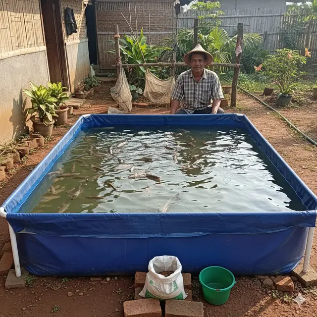 Usaha Ternak Ikan Modal Rp200 Ribu (Foto: Gemini AI)
