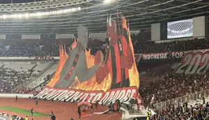 Penampakan Tifo Raksasa Milanisti Indonesia yang Memukau saat Chelsea Vs AC Milan di SUGBK