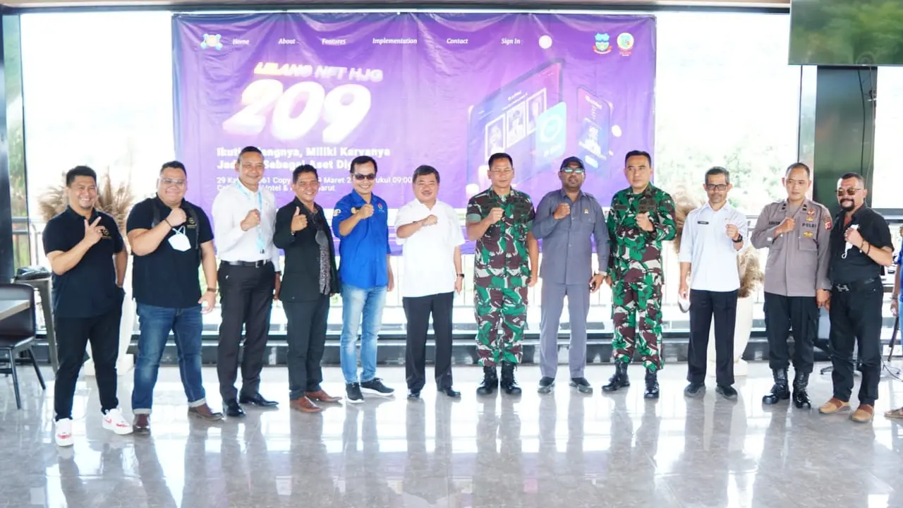 Sejumlah forkopimda Garut, turut serta dalam launching lelang Non-Fungible Token (NFT) melalui momen perayaan ke-209 Hari Jadi Garut (HJG).