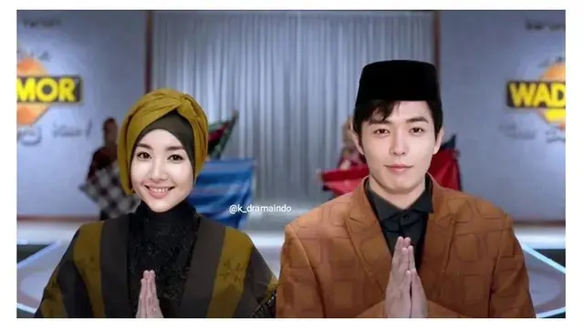 8 Editan Foto Artis K-Pop Sambut Idul Fitri Ini Kocak Banget