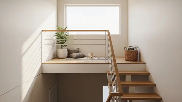 Balkon Indoor di Area Tangga