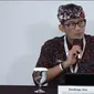 Menparektaf Sandiaga Uno di acara 7th Global Platform for Disaster Risk Reduction (GPDRR) di Bali, Kamis (26/5/2022). Kopi kintamani jadi primadona di forum internasional ini. Dok: YouTube