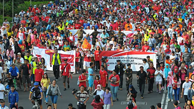Kirab Sang Juara Bulutangkis