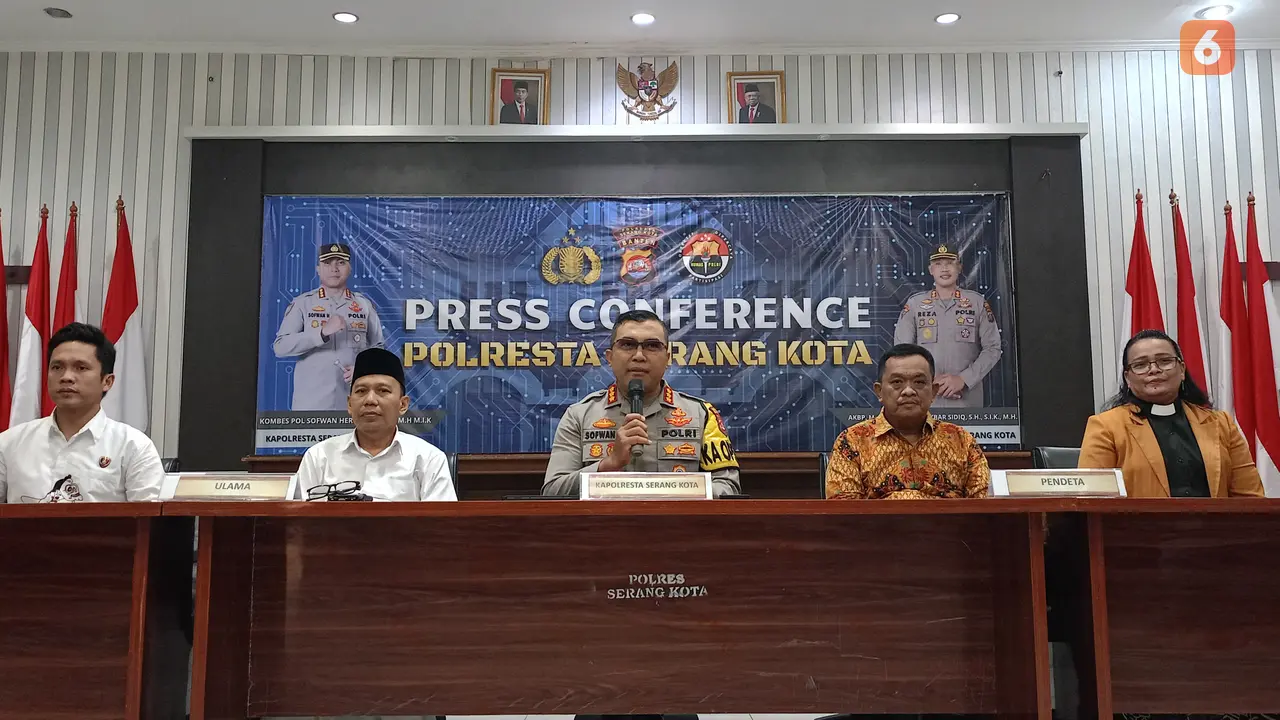 Pertemuan Kapolresta Serkot dengan FKUB Banten. (Jumat, 22/2024). (Yandhi Deslatama/Liputan6.com)