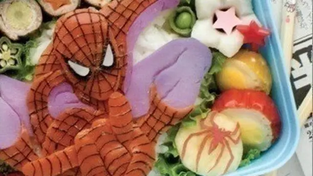 6 Kreasi Bento Bentuk Spider-Man Ini Unik, Sayang untuk Dimakan