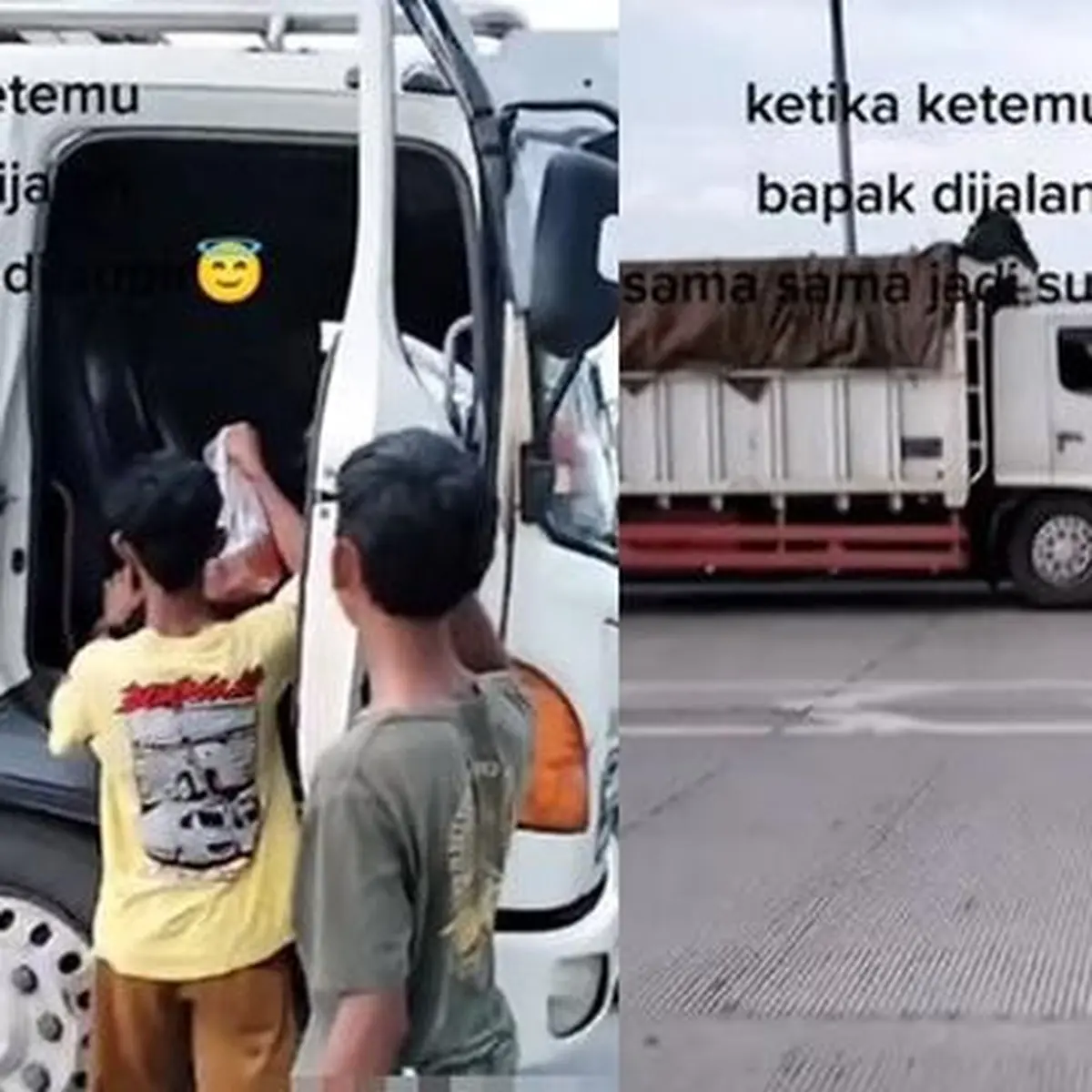 Sama-Sama Berprofesi Sebagai Sopir Truk, Pertemuan Ayah dan Anak Ini Bikin  Warganet Terharu - Otomotif Liputan6.com