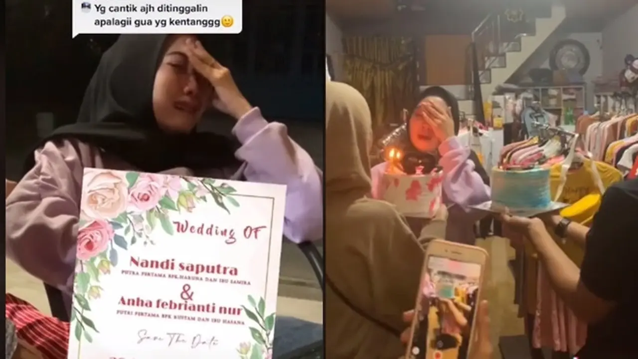 Prank Ditinggal Nikah, Wanita Ini Ternyata Dapat Kejutan Ultah dari Sang Pacar
