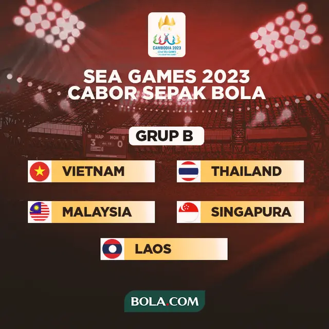 SEA Games 2023 - Grup B SEA Games 2023 Cabor Sepak Bola