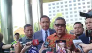 Sekjen PDIP Hasto Kristiyanto memenuhi panggilan pemeriksaan di Gedung Merah-Putih KPK pada Senin (10/6/2024). (Liputan6.com/ Ady Anugrahadi)