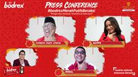 Press Conference #bodrexMerahPutihBeraksi "Pengecatan Ratusan Mushola di Indonesia" yang berlangsung secara virtual, Rabu (21/9).