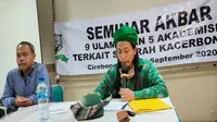 Rapat ulama dan akademisi terkait rencana mengganti Sultan Baru Keraton Kasepuhan Cirebon. Foto (Liputan6.com / Panji Prayitno)