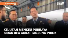 Menteri Keuangan (Menkeu) Purbaya Yudhi Sadewa melakukan inspeksi mendadak (sidak) ke Posko Bea Cukai di kawasan Pelabuhan Tanjung Priok, Jakarta Utara, pada Senin (13/10/2025).