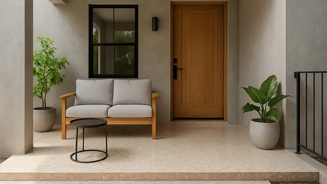 Model Teras Lantai Teraso Minimalis (Foto: ChatGPT)