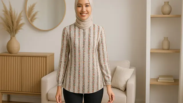 7 Tips Memilih Blouse Motif Bunga agar Terlihat Langsing dan Proporsional