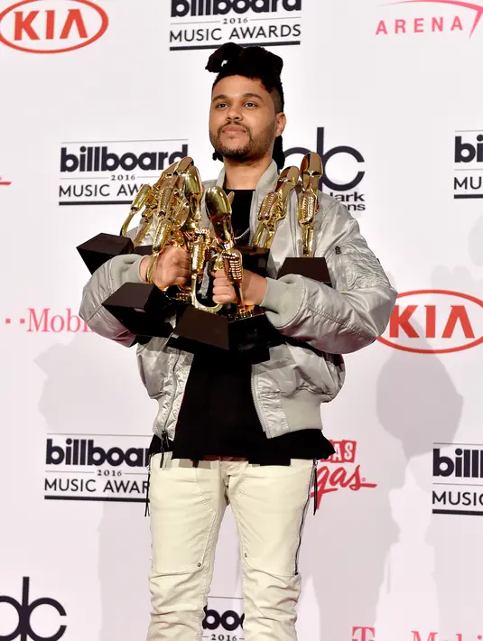 The Weeknd berhasil masuk 44 kategori di penghargaan Billboard Music Awards 2016. (AFP/Bintang.com)