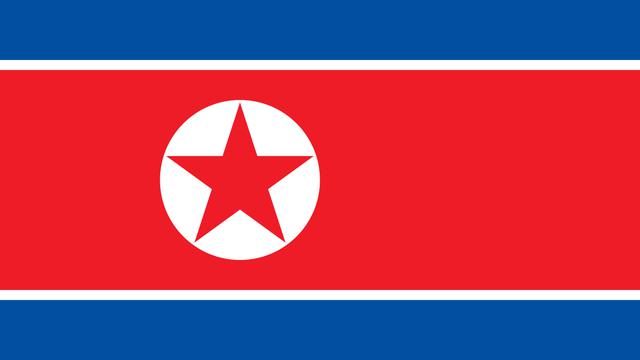 Ilustrasi bendera Korea Utara
