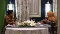 Pertemuan Prabowo dengan Khofifah di Surabaya. (Dian Kurniawan/Liputan6.com)