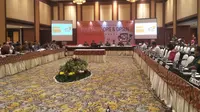 KPU menggelar rapat penetapan DPD dan DPSLN Pemilu 2019 (Merdeka.com/ Sania Mashabi)