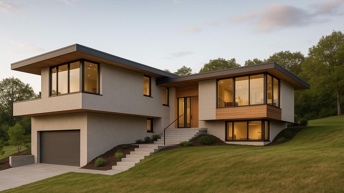 8 Desain Rumah L-Shape Dua Lantai Split-Level, Solusi Ideal untuk Tanah ...