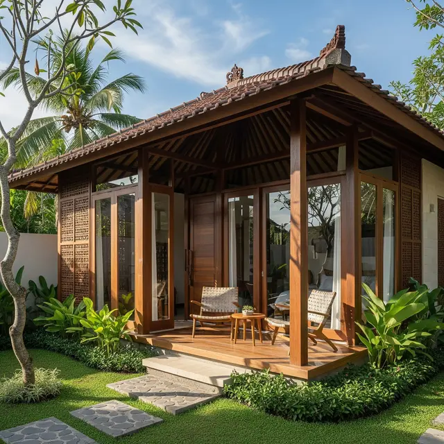 9 Model Rumah Mungil Tapi Penuh Kesan Elegan dengan Material Alami, Hunian Idaman