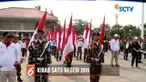 Dalam rangka sukseskan Kirab Satu Negeri 2018, GP Ansor menggelar apel dan doa bersama di Taman MakAM Pahlawan Kalibata, Jakarta Selatan.