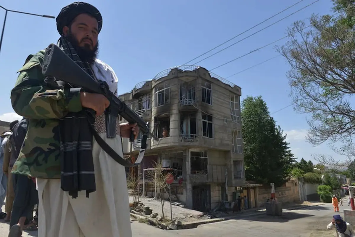 Ilustrasi Taliban di Kabul, Afghanistan. (AFP)