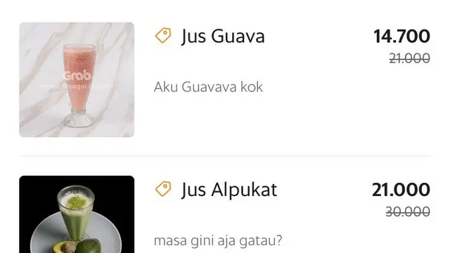 7 Makanan dan Minuman Online Ini Keterangannya Nyeleneh, Bikin Tepuk Jidat