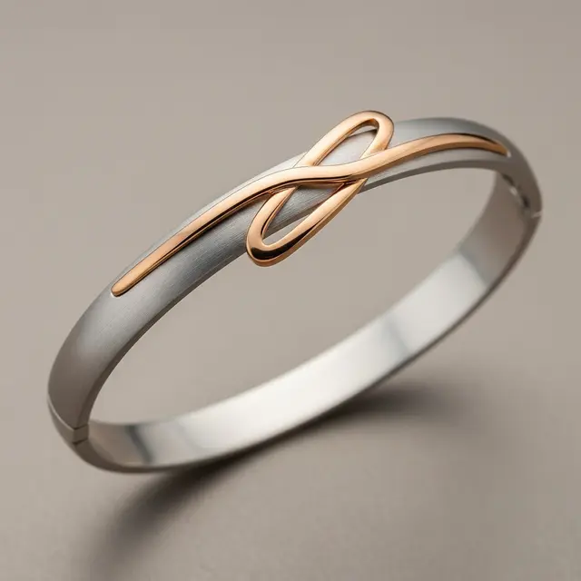 Desain Gelang Bangle Tipis dengan Finishing Matte Kekinian