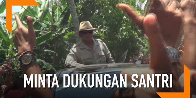 VIDEO: Prabowo Minta Dukungan Santri dan Ulama Madura