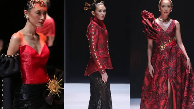 Gaya Glamor Masayu Anastasia, Laura Moanne hingga Ochi Rosdiana Kenakan Busana Rancangan Eko Tjandra yang Terinspirasi dari Majapahit