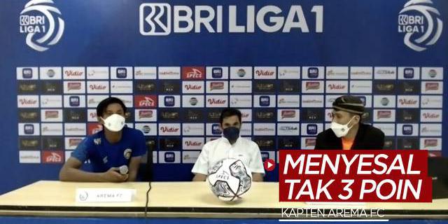 VIDEO BRI Liga 1: Kapten Arema FC Menyesal Tak Bisa Raih 3 Poin Saat Hadapi Bhayangkara FC