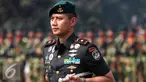 Mayor Inf Agus H Yudhoyono saat mengikuti upacara sertijab di Markas Yonif Mekanis 203, Tangerang (22/8/2015). Agus resmi menjabat Komandan Batalyon Infanteri Mekanis 203. (Liputan6.com/Helmi Afandi)