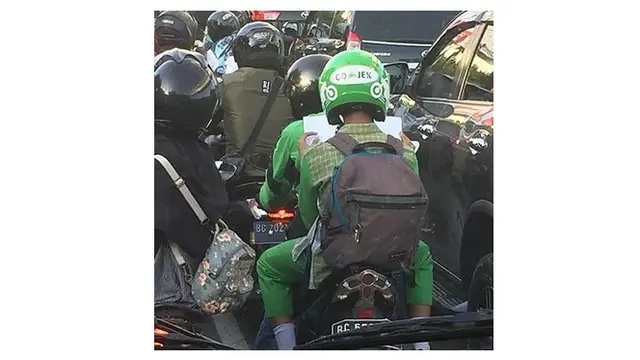 Kelakuan penumpang ojol (Sumber: Instagram/@/dramaojol.id)
