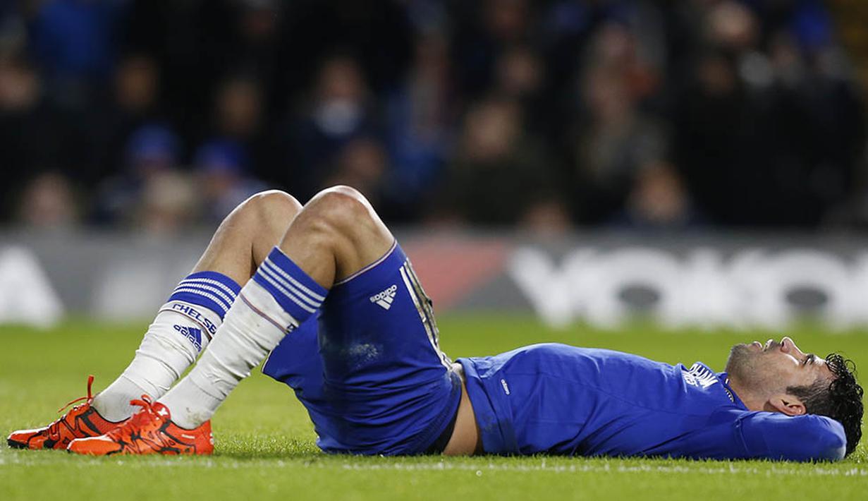 5. Diego Costa, menurut, AS, striker Chelsea yang musim lalu gagal bersinar ini akan bergabung dengan klub lamanya, Atletico Madrid. Kemungkinan itu semakin besar mengingat The Blues juga berniat mendatangkan Gonzalo Higuain. (AFP/Ian Kington)