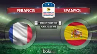 Pertandingan persahabatan Perancis vs Spanyol (Bola.com/Dody Iryawan)