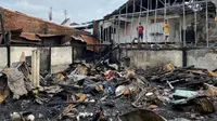 Lokasi kebakaran di dekat Pasar Gubah Palembang Sumsel (Dok. Humas Pemprov Sumsel / Nefri Inge)